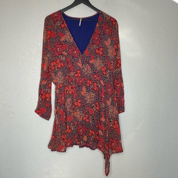 Free People Floral Teegan Mini Dress Size XS - Picture 2 of 7